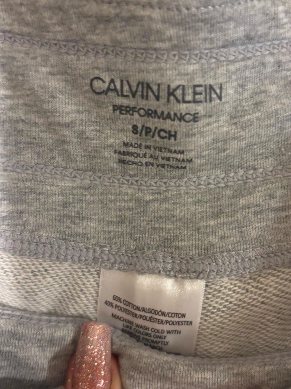 Calvin Klein Gray Athletic Logo Lounge Shorts - Picture 3 of 4